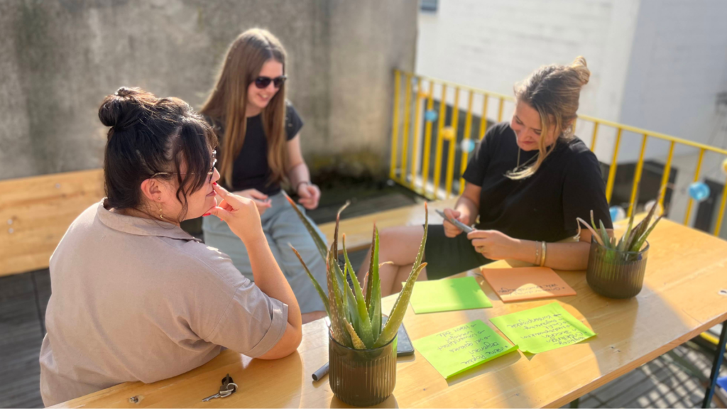 Netzwerken auf der Dachterrasse